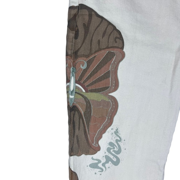 We the Free Rising Sun Psychedelic Boho Flower Power Graphic Cropped Jeans (27) - Picture 9 of 16